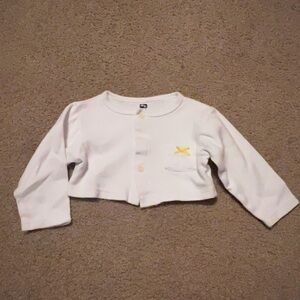 HB cotton white infant top‎
